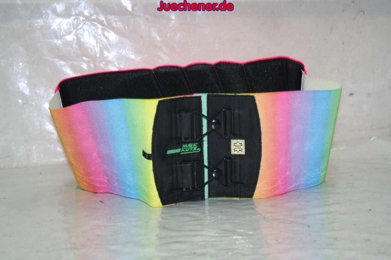 Kidney Belt Lap Belt 80er Style Retro Rainbow Rainbow Xl Motorstop Jan Althoetmar