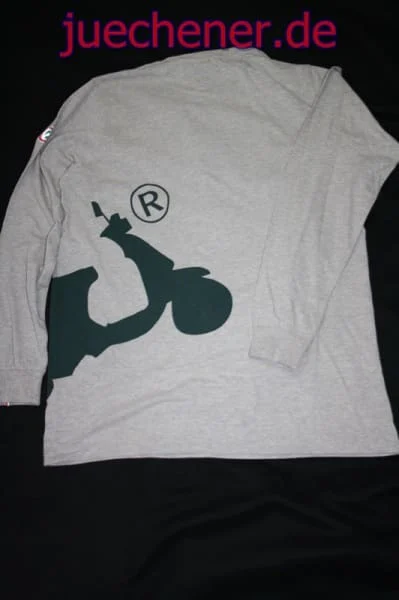 Vespa Herren Langarm Shirt Grau Größe XXXL – Bild 5